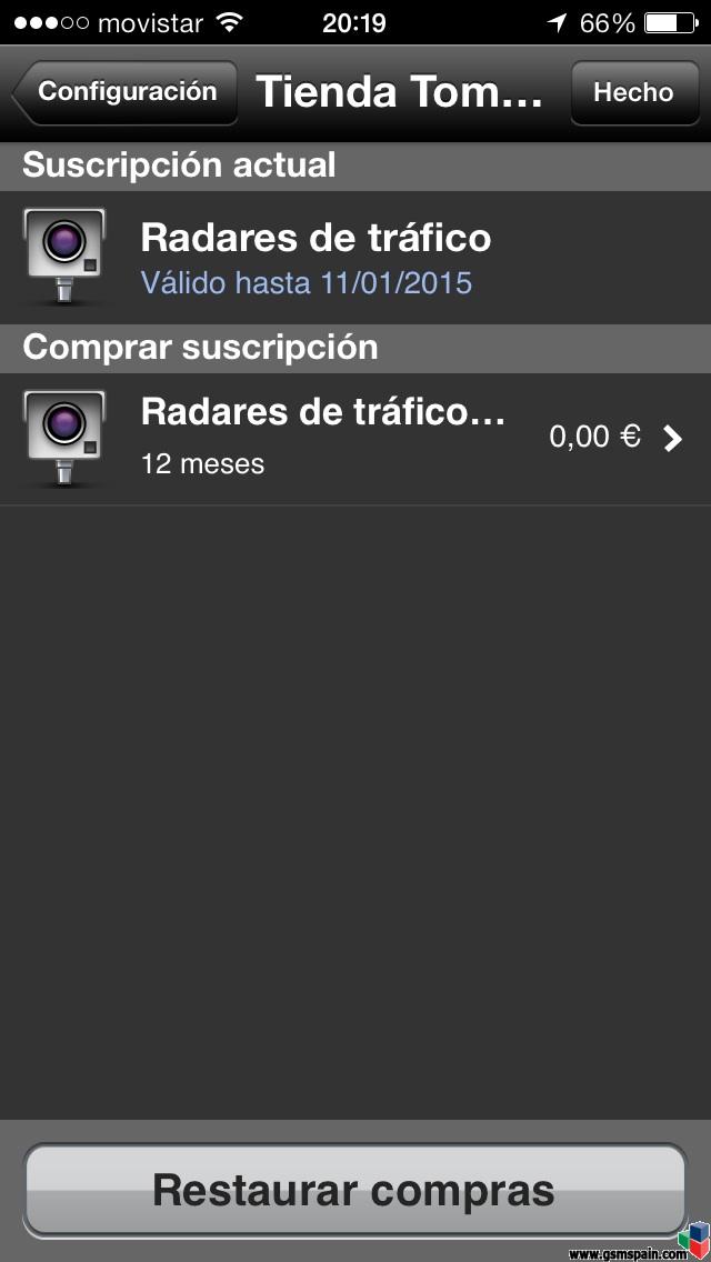 Re: [APP GRATIS] TomTom radares de trafico gratis + 1 año suscripcion ...