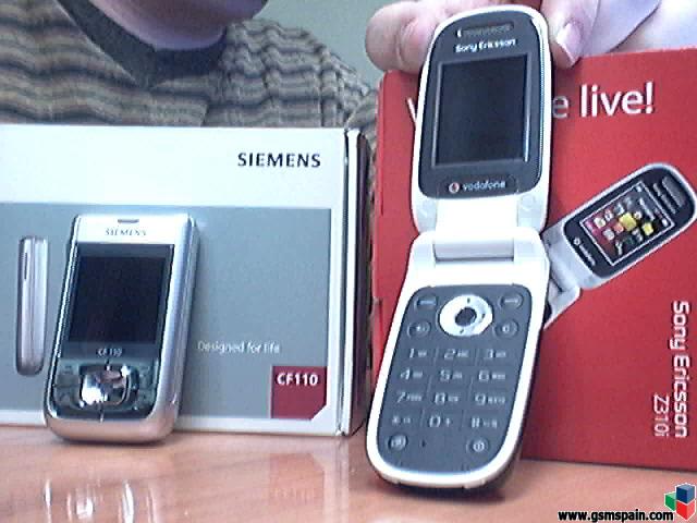 Sony Ericsson Z310i y Siemens CF110 BARATOS