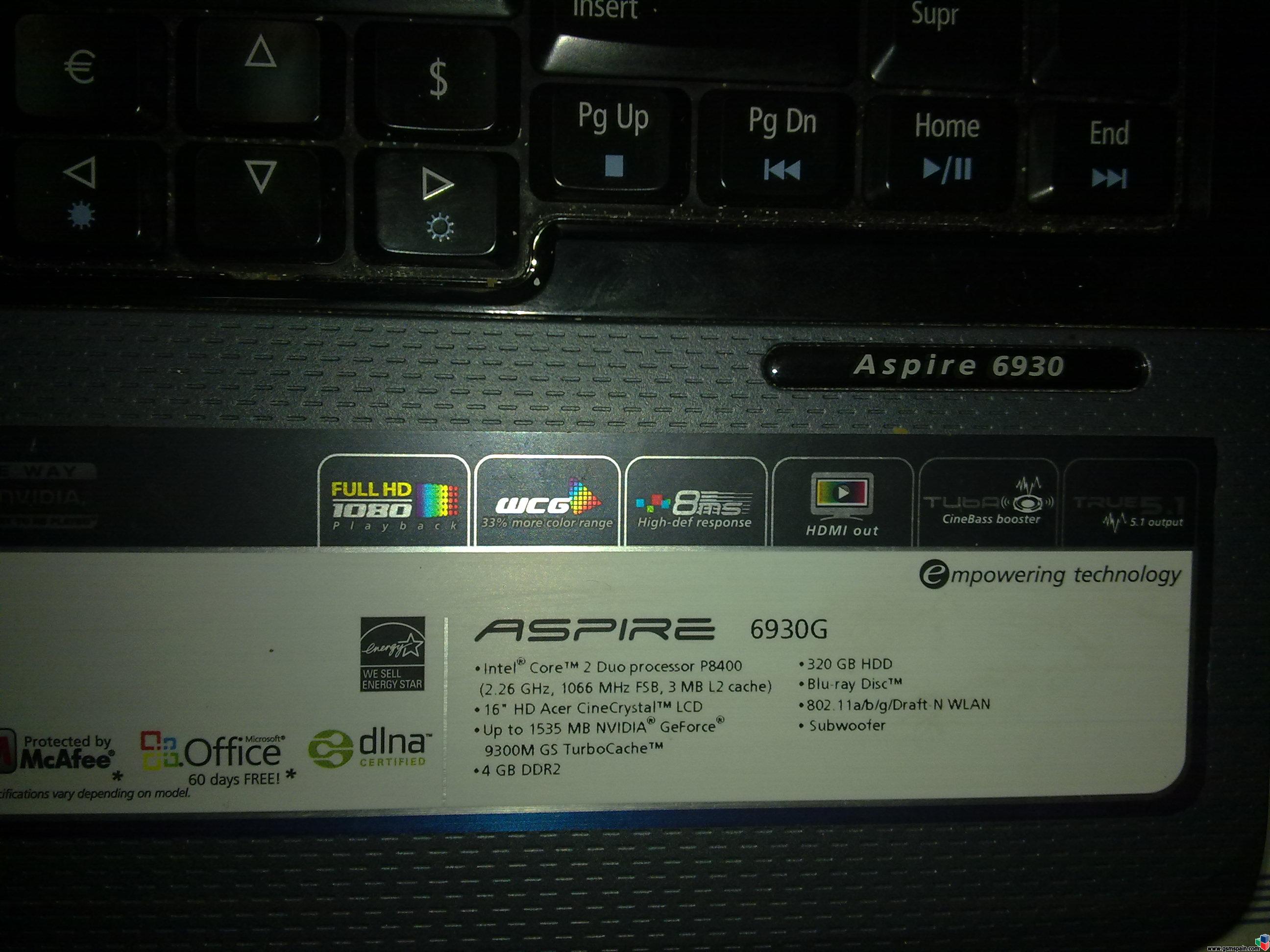 Acer aspire 6930g как разобрать