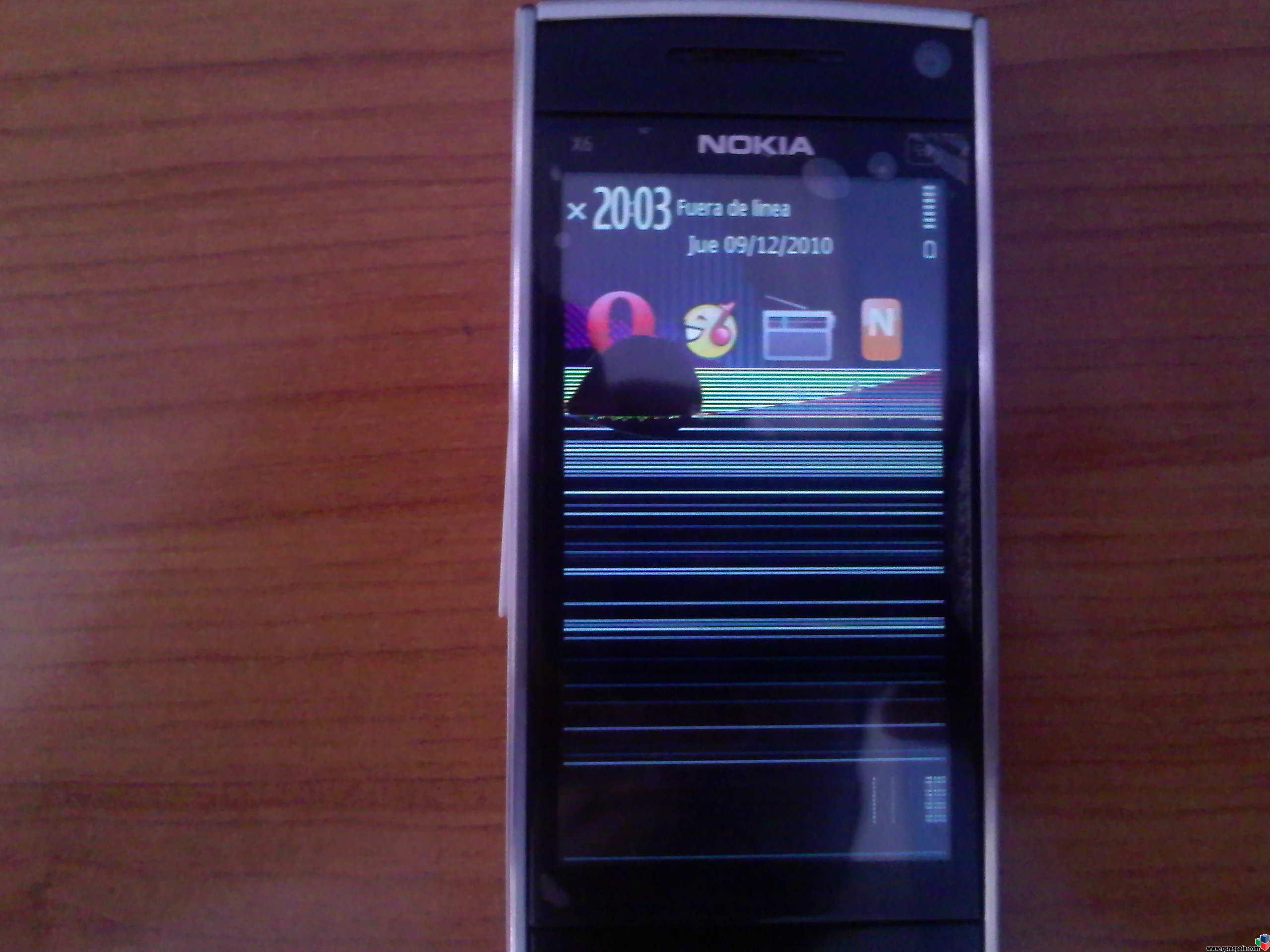 Nokia X6 pantalla rota?