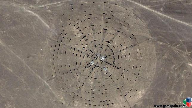 Qu son estas gigantescas estructuras chinas visibles desde el espacio?