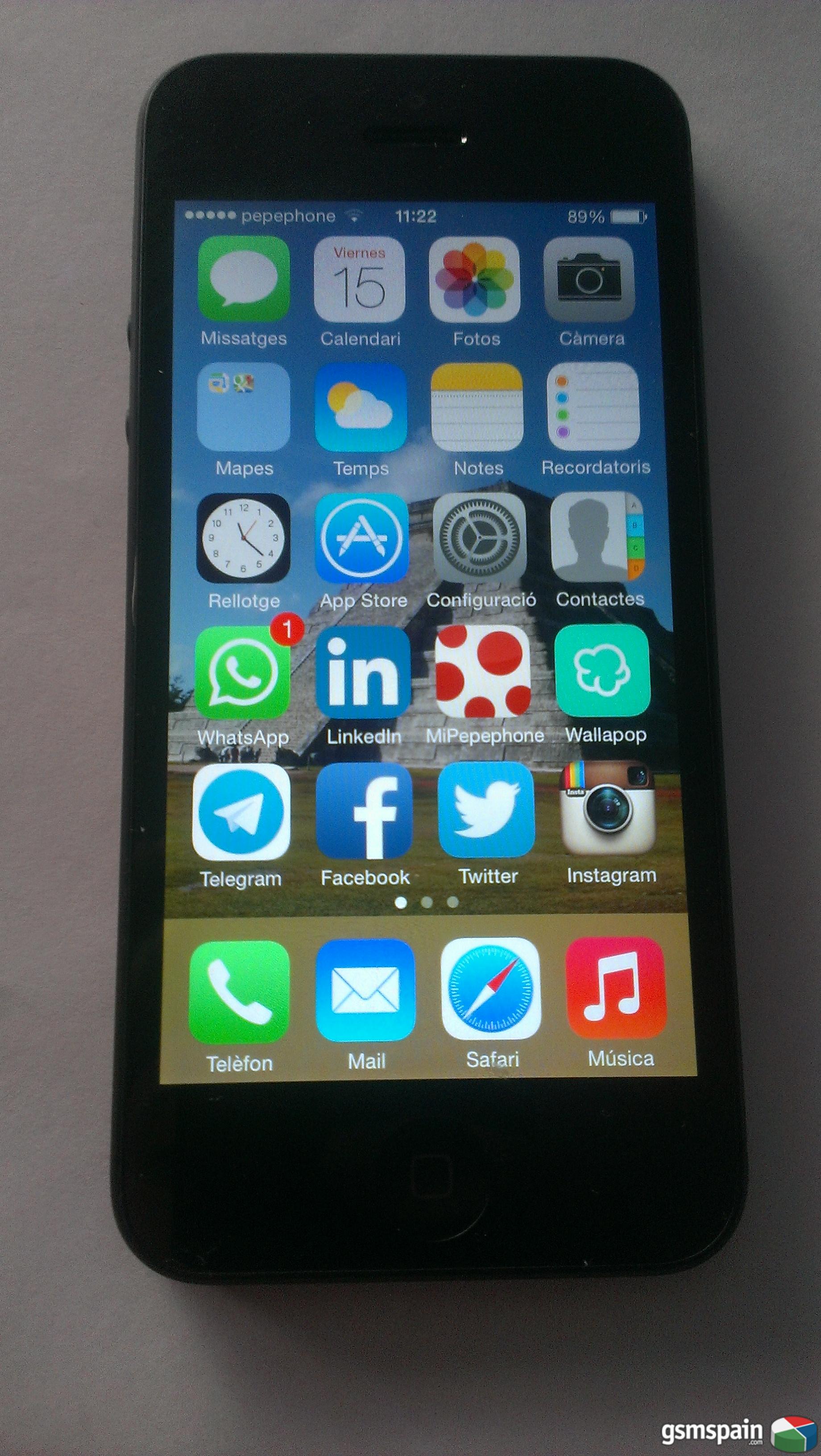 [VENDO] Iphone 5 negro 16GB libre de origen. Barcelona