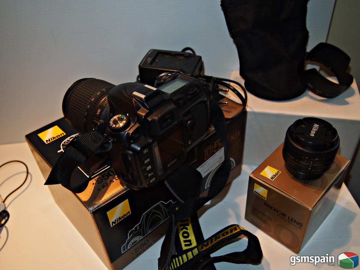 [VENDO] Reflex Nikon D50 + Nikkor 18-105 VR + 50 1.8 + bolsa