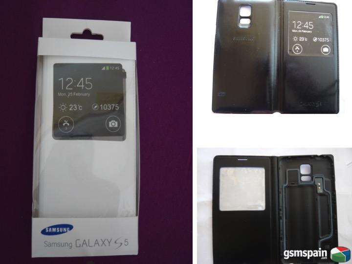 [vendo] Tapa Flip Cover Para Samsung Galaxy S5. Ranura Para Chip