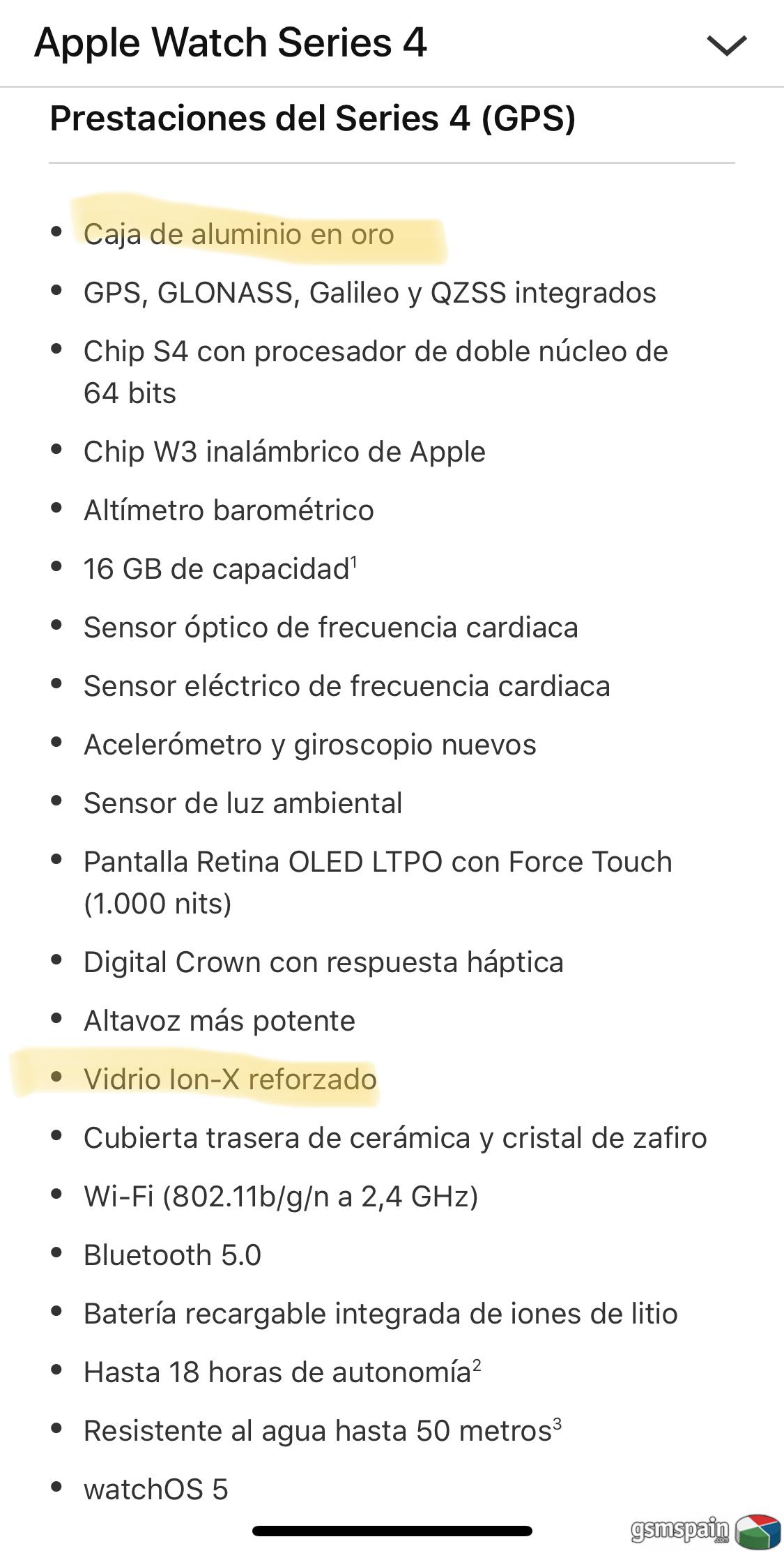 [HILO OFICIAL] Apple Watch Series 4