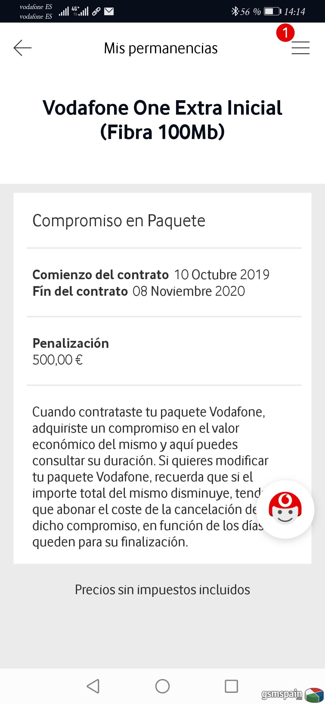 Lista negra Vodafone sin oferta amago?