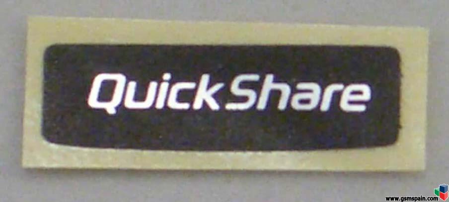 2 Pedido conjunto de pegatinas "QuickShare" (Plateadas o negras)!!!!!!